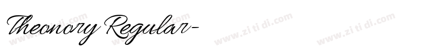 Theonory Regular字体转换 Theonory Regular字体转换